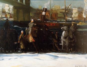 George Bellows : Snow Dumpers